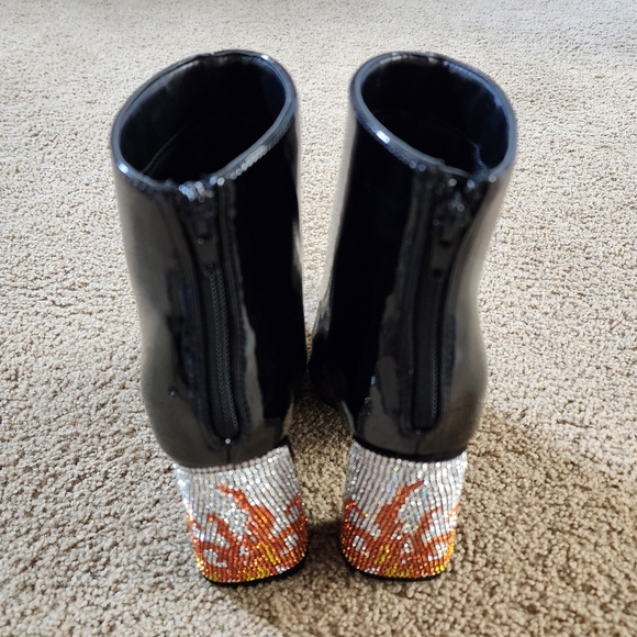 Dolls Kill x Lady Godiva - Excited Enough Patent Ankle Boots - Picture 4 of 11